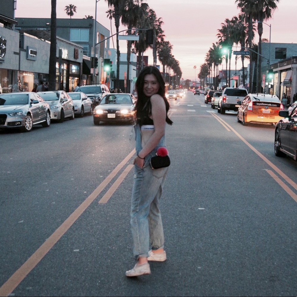 Light blue denim overall